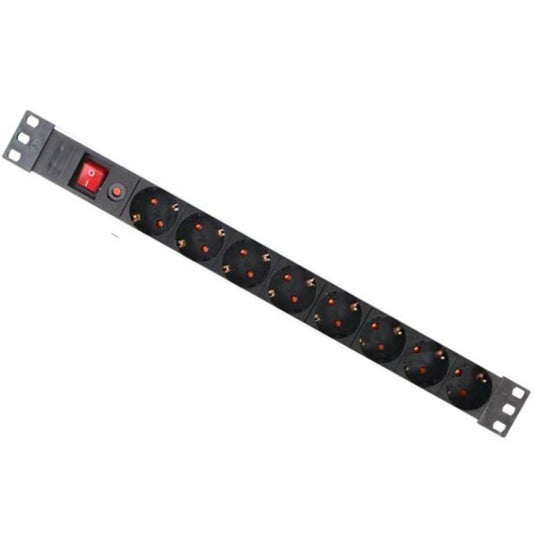 19 inch stekkerdoos overspanningsbeveiliging - 8-voudig
