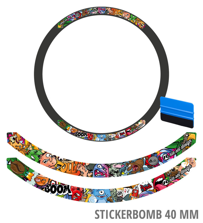 Load image into Gallery viewer, Rie:sel design rim decal set 40mm

