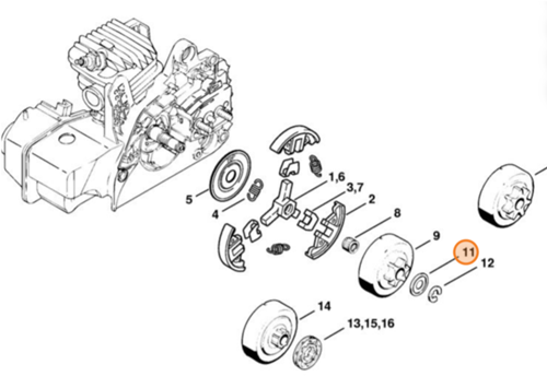 Load image into Gallery viewer, Stihl accessoires stihl accessoireres 00009581022 | onderdeel | ring 27 mm - 00009581022
