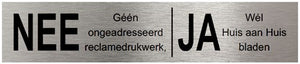 Stoer! ja nee plaatje rvs zwart - 45005510