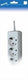 Stroomlijn tcd ra 4-voudig 1,5 meter snoer wit 6672560