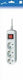 Stroomlijn tcd ra 6-voudig 1,5 meter snoer wit 6672010
