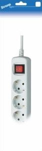 Stroomlijn tcd ra 6-voudig 5 meter snoer wit - 6672013
