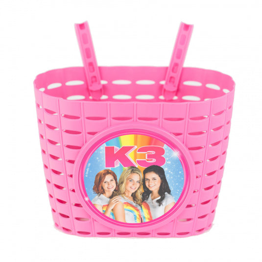 Studio 100 kinderfietsmand k3 junior 20 cm roze