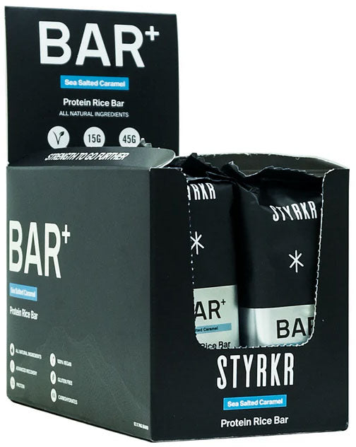 Load image into Gallery viewer, Styrkr bar plus energy bar 12er box
