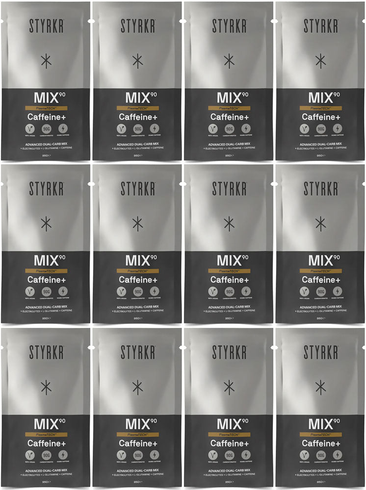 Load image into Gallery viewer, Styrkr mix90 caffeine dual-carb energy drink 12er box

