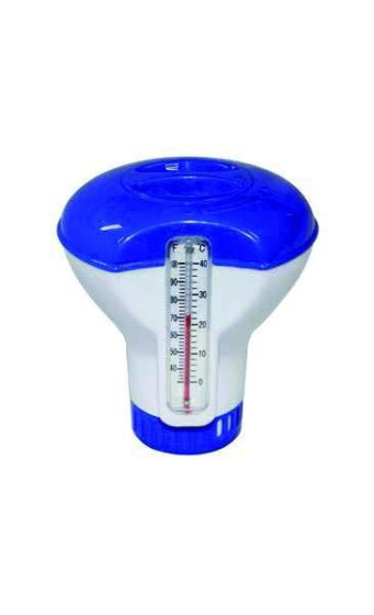 Chloordispenser 20 gram met Thermometer Blauw wit