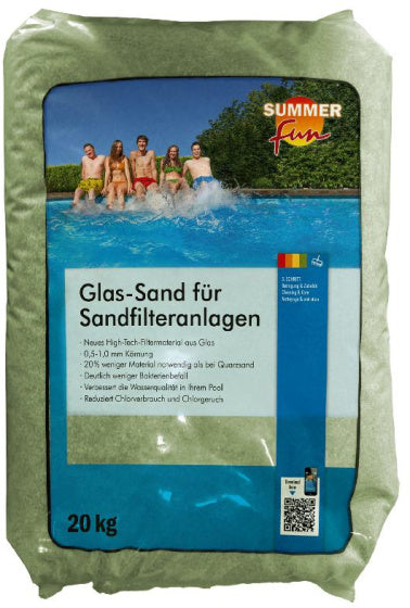 Summer fun filterglas voor zandfilters 20 kg 0,5-1,0 mm