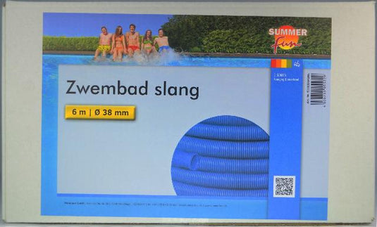 Summer fun Vervangingsslang 32 mm 6,6 meter blauw