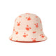 Crabby | beige rood uv omkeerbaar zonnehoedje