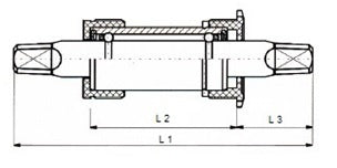 Trapas Sunrace ø38 127mm Inslagcups - Spieloos