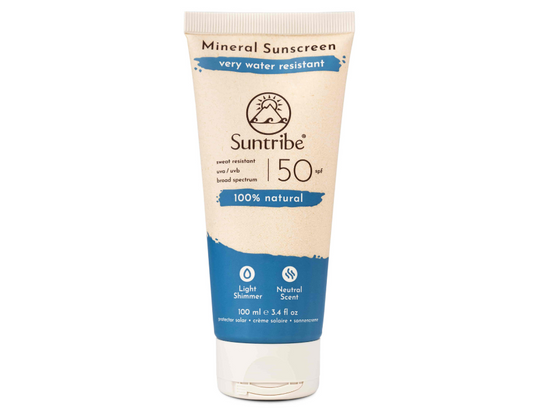 Suntribe zonnebrandcrème mineral - spf 50 - lichaam en gezicht