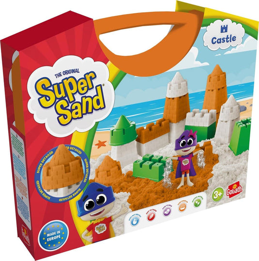 Goliath super sand kastelen koffer met super zand binnen spelen