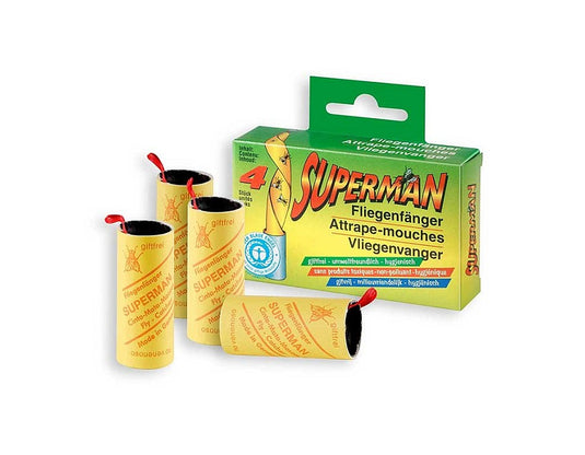 Aries vliegenvangers superman 4stuks