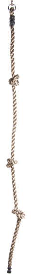 Load image into Gallery viewer, SwingKing Klimtouw met 3 Knopen en 1 Ring 180 cm Naturel
