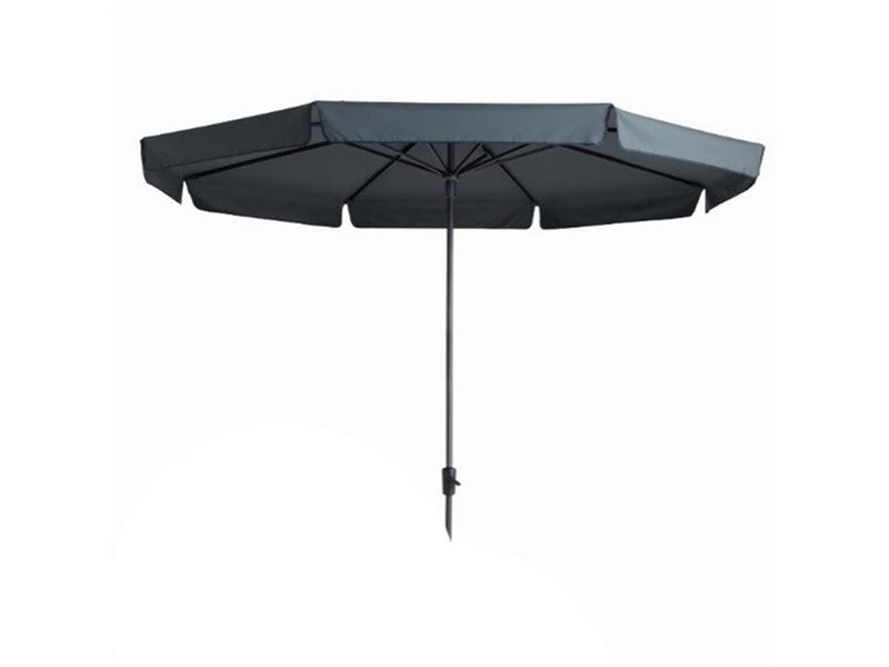 Afbeelding laden in galerijviewer, Madison parasol syros opdraai 350 8 grijs met volant
