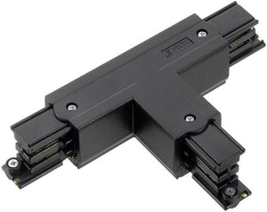 Enzo t-stuk links vast 90gr tbv. rail 3-fasen zwart - 5050055