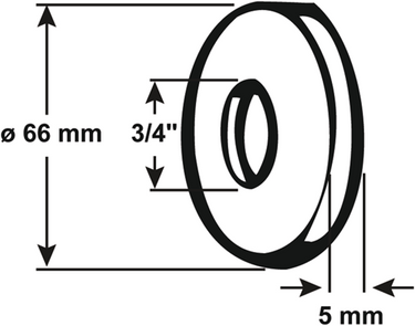 Cornat rozet 3 4x5mm ms - t384110