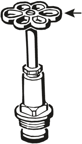 Cornat draaiwiel voor haakse kraan 1 2x3 4 - t571501