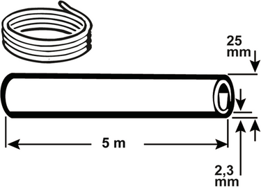 Cornat pe-hd buis plooibaar 25x2.3mm 5m - t612005