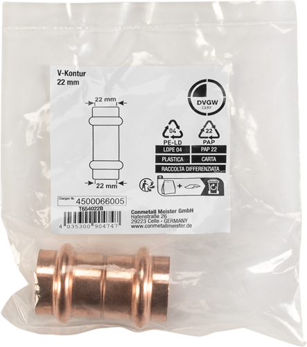 Cornat perskoppeling sok 22mm - t654022b
