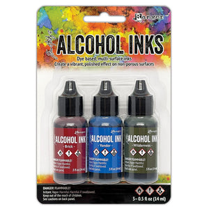 Ranger ink ranger • tim holtz alcohol ink kit expedition 3pcs