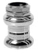 balhoofd cartridge seiki aluminium 1 inch zilver