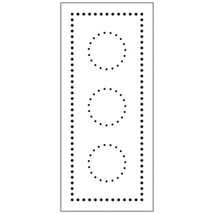The crafter's workshop • slimline stencil gestippelde cirkels