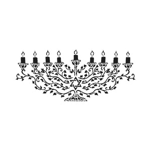 The crafter's workshop • rustieke boord stencil 41,91x15,2cm menora