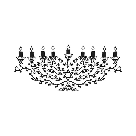 The crafter's workshop • rustieke boord stencil 41,91x15,2cm menora
