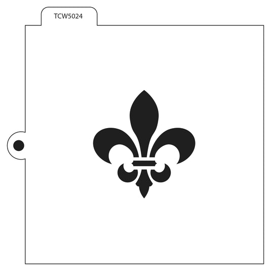 The crafter's workshop • template cookie 5,5x5,5 fleur lys