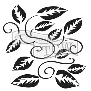The crafter's workshop • template 30x30cm tangled vine