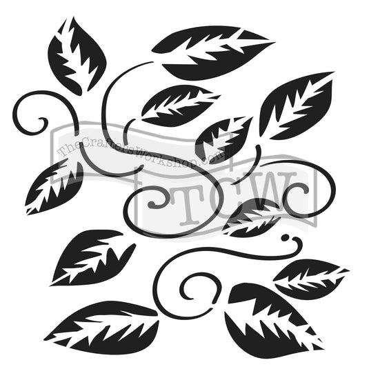 The crafter's workshop • template 30x30cm tangled vine