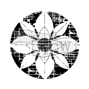 The crafter's workshop • template 30x30cm flower grid