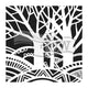 The crafter's workshop • template 30x30cm tree paradise