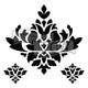 The crafter's workshop • template 30x30cm brocade décor