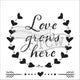 The crafter's workshop • template 30x30cm love grows