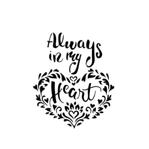 The crafter's workshop • template 15x15cm in my heart