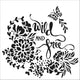 The crafter's workshop • template 30x30cm wild and free