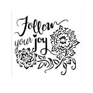 The crafter's workshop • template 15x15cm follow joy