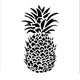 The crafter's workshop • template 30x30cm pineapple