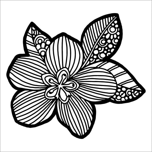 The crafter's workshop • stencil flower blossom 15,2x15,2cm