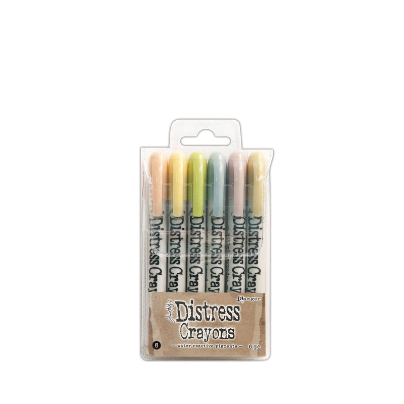 Load image into Gallery viewer, Ranger ink ranger • tim holtz distress crayons set 8 6st.
