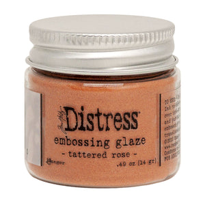 Ranger ink ranger • tim holtz distress embossing glaze tattered rose