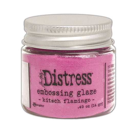 Ranger ink ranger • tim holtz distress embossing glaze kitsch flamingo