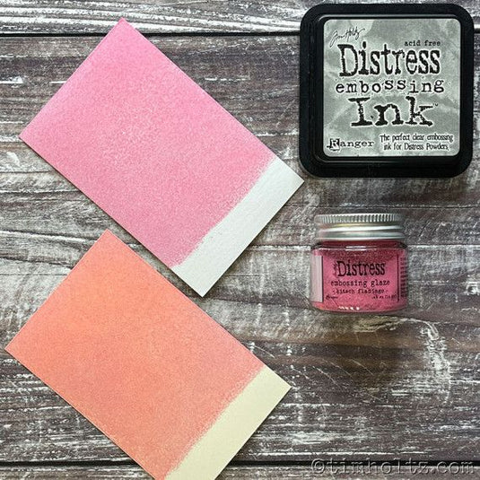 Ranger ink ranger • tim holtz distress embossing glaze kitsch flamingo