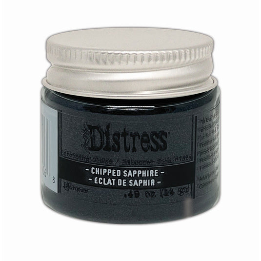 Ranger ink ranger • tim holtz distress embossing glaze chipped sapphire
