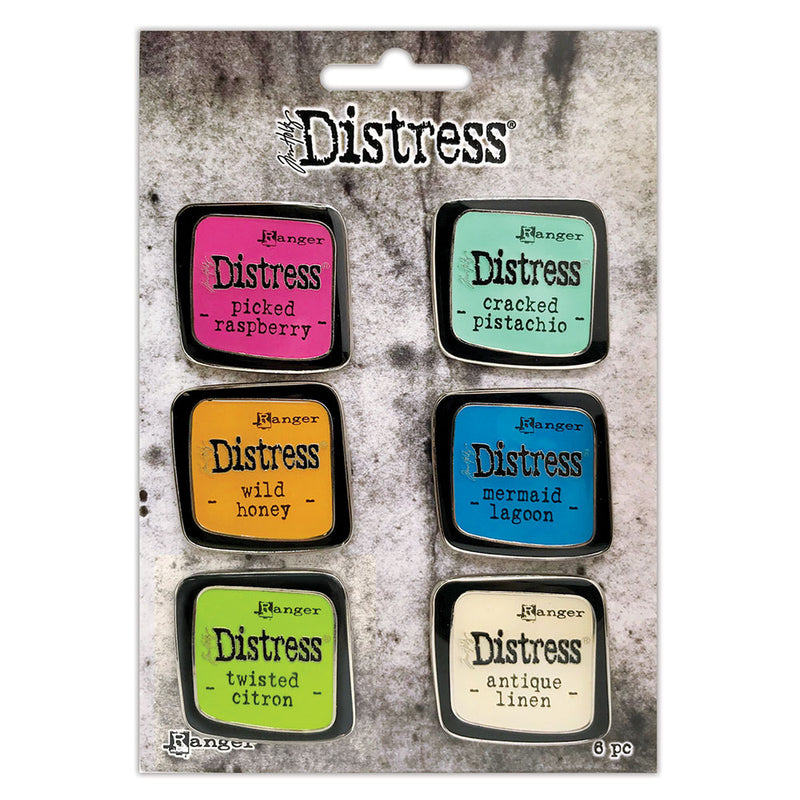 Load image into Gallery viewer, Ranger ink ranger • tim holtz distress enamel pin set 1
