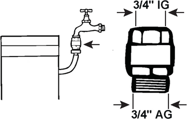 Cornat beluchtingsventiel slangaansl. 3 4 - tec306302