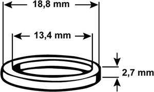 Cornat dichting o-ring grohe 13.4x2.7(4st) - tec380258